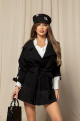 Fashion Move Κοντή Καμπαρντίνα - Black - Εικόνα 16