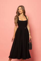 Elegant Euphoria  Midi Φόρεμα -  Black - Εικόνα 9