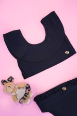 Eternal Sunshine mini Μαγιό Κροπ-Τοπ Ruffles - Black - Εικόνα 3