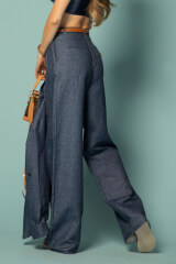 Linen Muse Μακρύ Παντελόνι Από Λινό - Dark Blue - Εικόνα 15