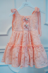 Sky’s Embrace Mini Φόρεμα - Peach - Εικόνα 4