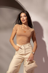 Everyday insignia Μπλουζάκι Από Βαμβάκι - Brown - Εικόνα 6
