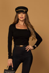 Comfy Charm Μπλούζα Με Μακρύ Μανίκι - Black - Εικόνα 15
