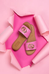 Rococo Logo Παντόφλες - Pink/Gold - Εικόνα 10