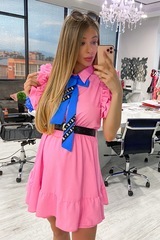 She baller Ruffles Φόρεμα - ροζ - Εικόνα 3