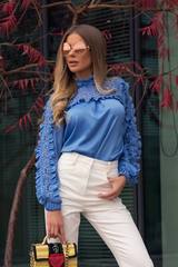 Career Girl ruffles μπλούζα - Εικόνα 6