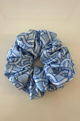 Over The Rainbow Scrunchie μεγάλο - Luxury Blue - Εικόνα 6