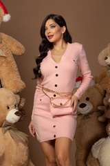 DM Me Later Φόρεμα Πλεκτό - Pink - Εικόνα 6
