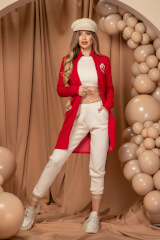 City Chic Πλεκτό Παντελόνι - Cream - Εικόνα 6