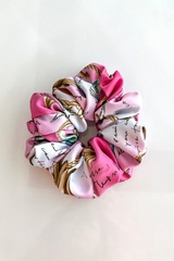 All I Want Is A Yacht Scrunchie-Μεγάλο - Pink print - Εικόνα 4