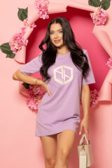 Trend Thriller Φόρεμα - T-Shirt - Purple - Εικόνα 6