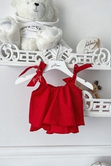 Piece Of Paradise Mini Ruffles Τοπ - Red - Εικόνα 3