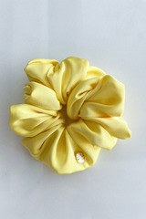 Lovelink Scrunchie - Κίτρινο Μεγάλο - Εικόνα 5