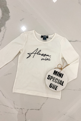 Alessa mini μπλούζα με μακρύ μανίκι - εκρού - Εικόνα 3