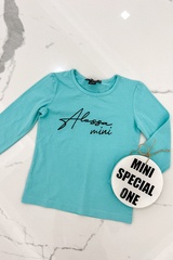 Alessa mini μπλούζα με μακρύ μανίκι - μέντα - Εικόνα 3
