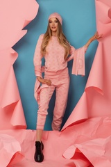 Alessa Religion Πλεκτό Παντελόνι - Sweet Pink - Εικόνα 7