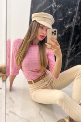 Pleasure To Wear Μπλούζα Με 3/4 Μανίκι - Light Pink - Εικόνα 17