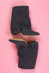 Strut Perfection Μπότες - Black Denim - Εικόνα 4
