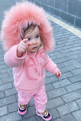 Alessa mini πλεκτό μπουφάν - Candy Pink - Εικόνα 3