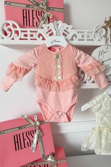 Alessa mini κορμάκι με δαντέλα - pink - Εικόνα 3
