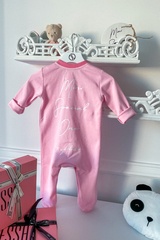 Alessa Mini Special One βρεφική φόρμα με κουμπιά - pink - Εικόνα 3