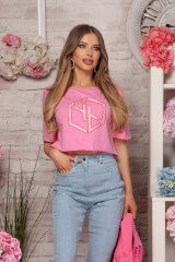Love Your Way Κοντό T-Shirt - Luxury Pink - Εικόνα 5