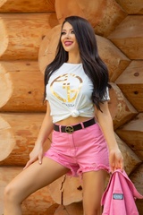 Alessa logo t-shirt - εκρού - Εικόνα 5