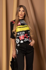 Dangerous Mix T-Shirt Από Βαμβάκι - Black - Εικόνα 9