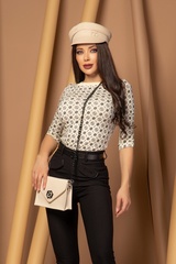 Pleasure To Wear Μπλούζα Με 3/4 Μανίκι - Champagne - Εικόνα 8