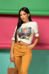 Style Revolution T-Shirt Από Βαμβάκι - Soft Beige - Εικόνα 13