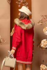 Luxury Classic Bomber - Red - Εικόνα 17