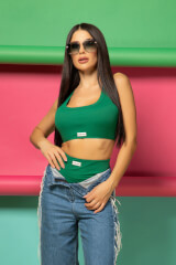 Sassy Enigma Κροπ-Τοπ - Green - Εικόνα 10