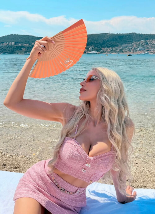 Casual Luxe Φούστα-Παντελόνι Από Μπουκλέ - Pink