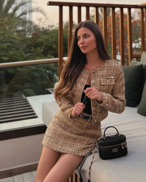 Casual Luxe Φούστα-Παντελόνι Από Μπουκλέ - Gold