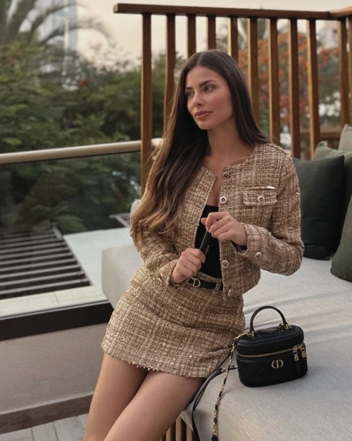 Casual Luxe Φούστα-Παντελόνι Από Μπουκλέ - Gold