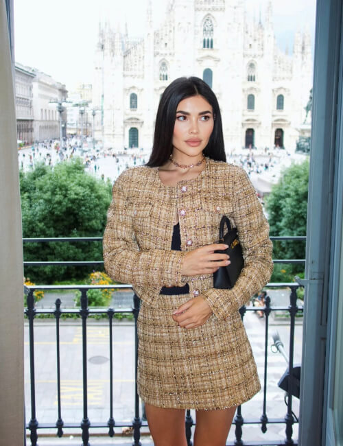 Casual Luxe Φούστα-Παντελόνι Από Μπουκλέ - Gold